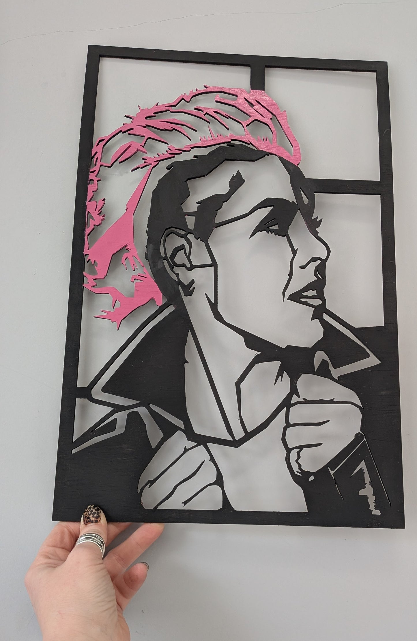 Pink Wooden Wall Art