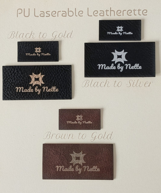 Custom Logo Labels – PU Laserable Leatherette
