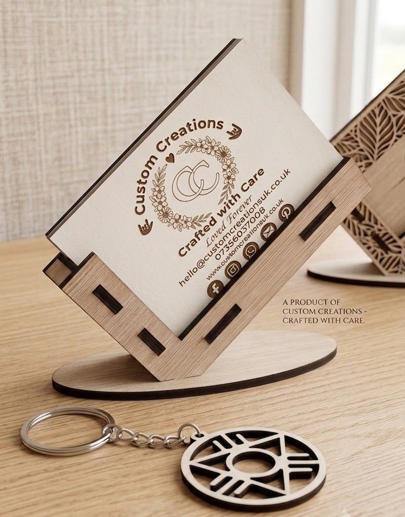 Custom Made Wood Keyring