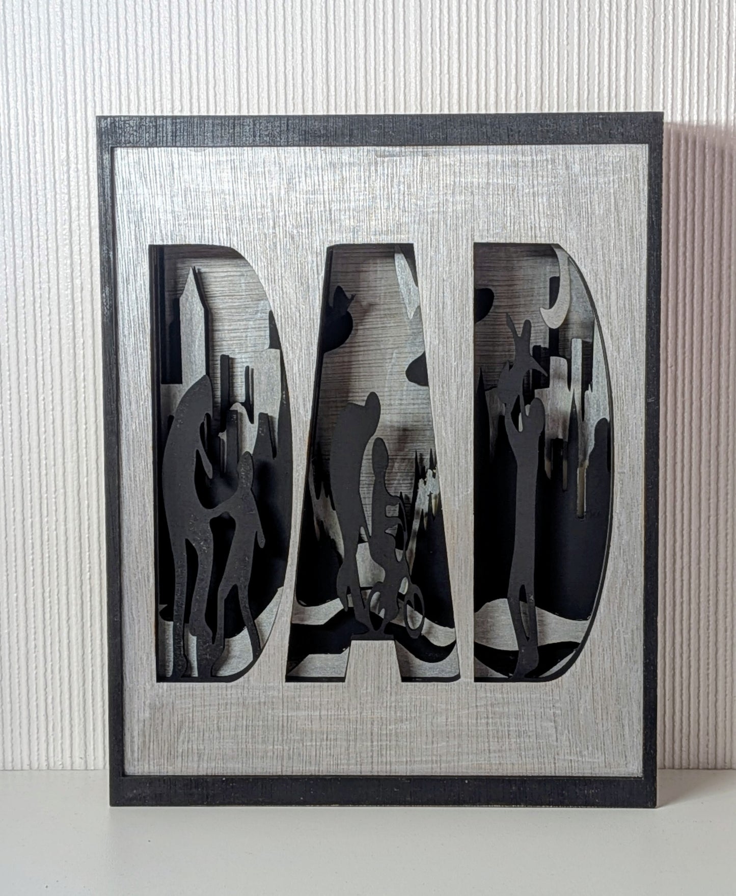 'Dad' Multilayered Wooden Frame