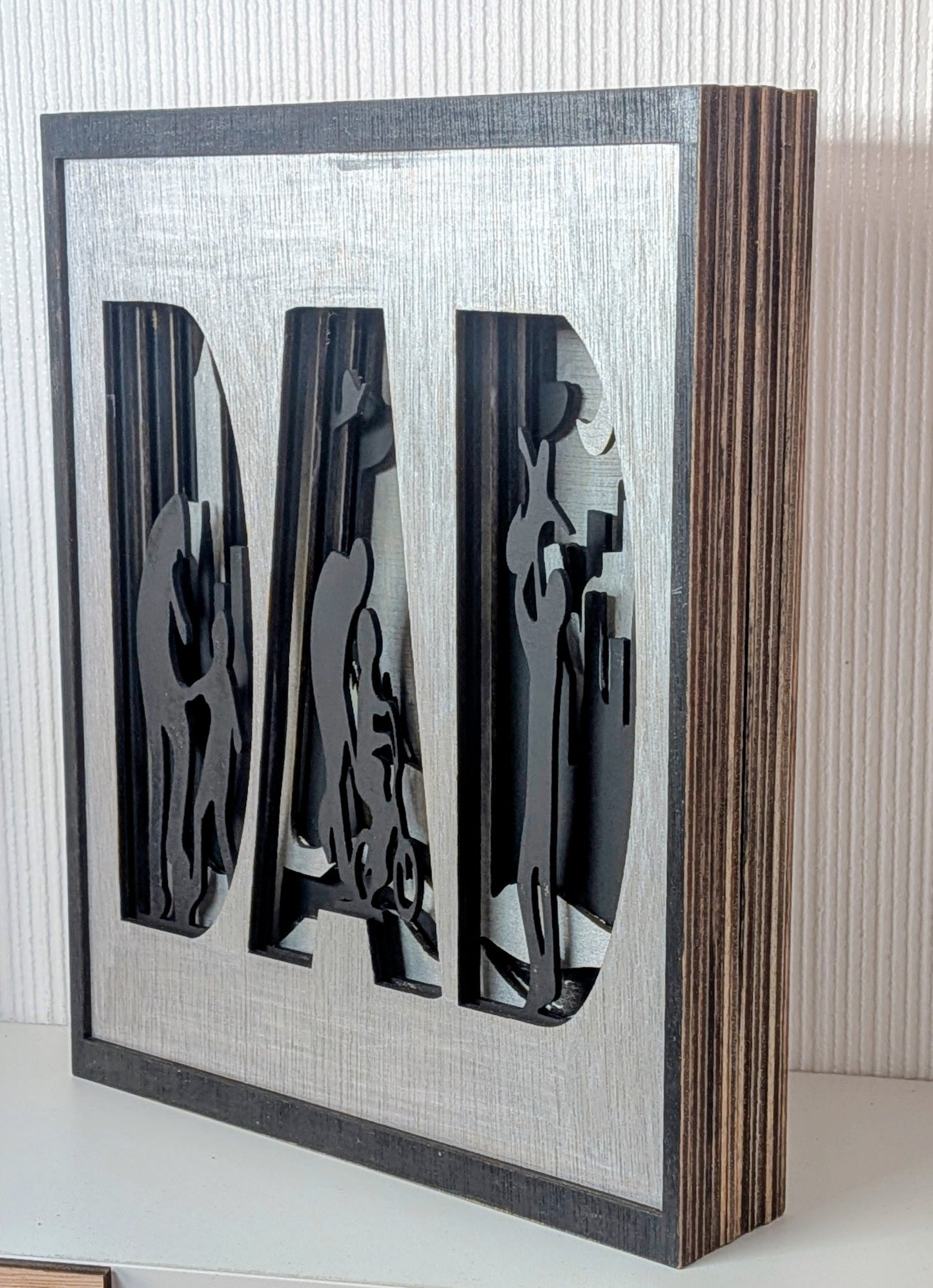 'Dad' Multilayered Wooden Frame