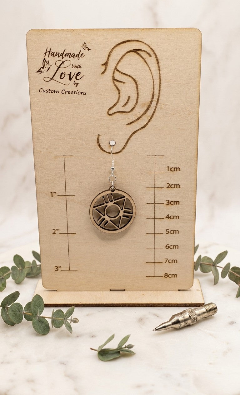Custom Made Wood Earrings