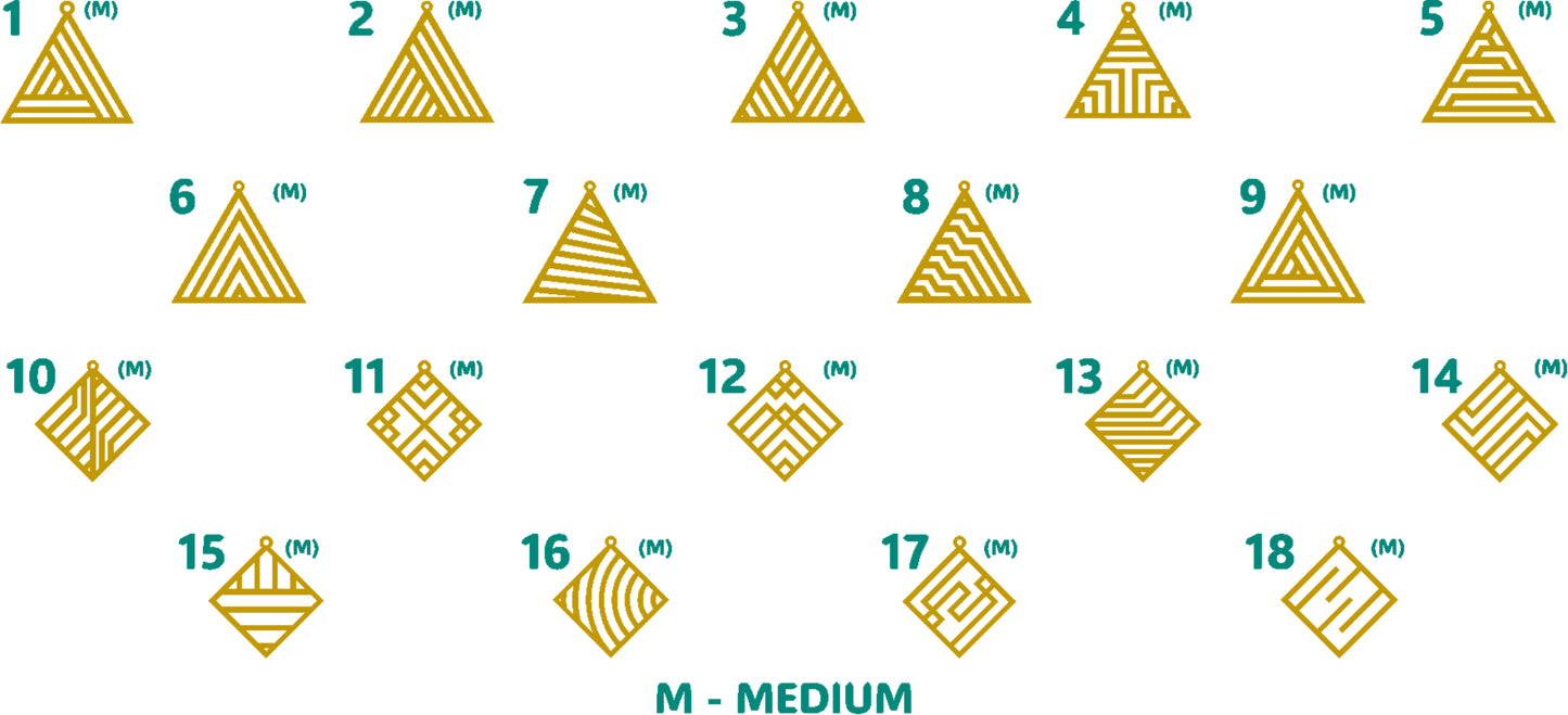 Wooden Earring Bundle (G1) – 18 Designs