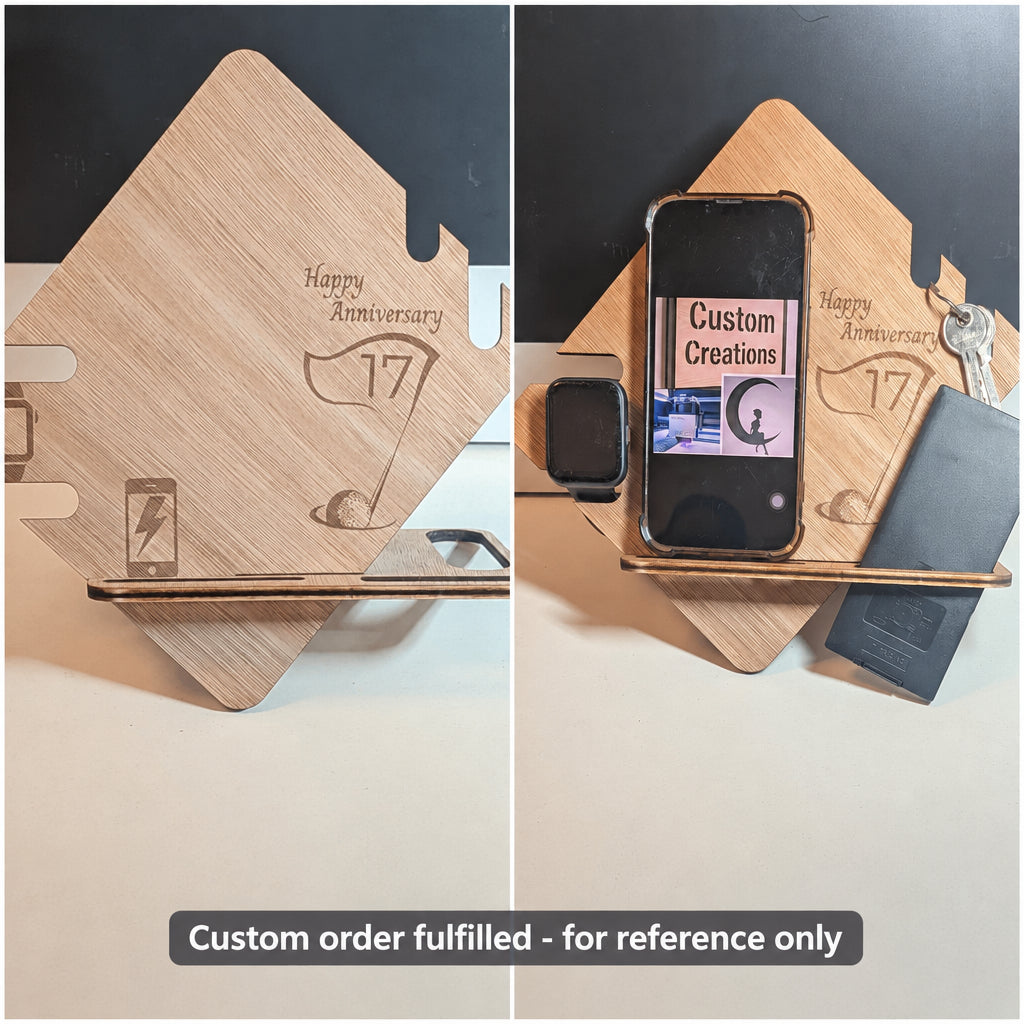 Personalised Wooden Docking Station