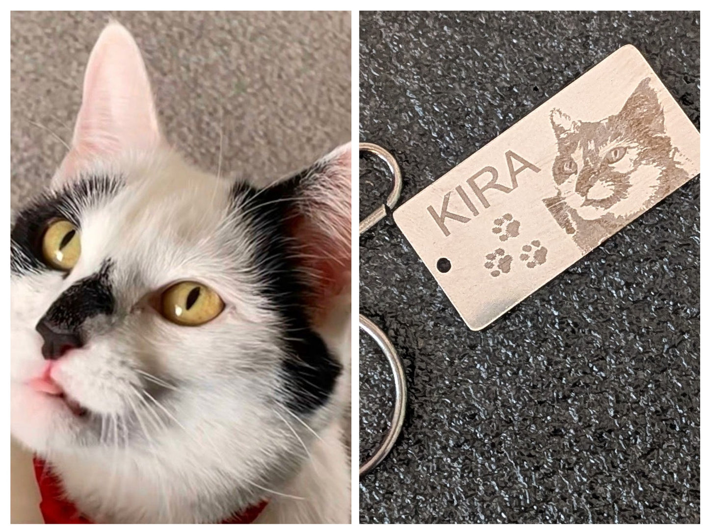 Custom Pet Portrait Keychain