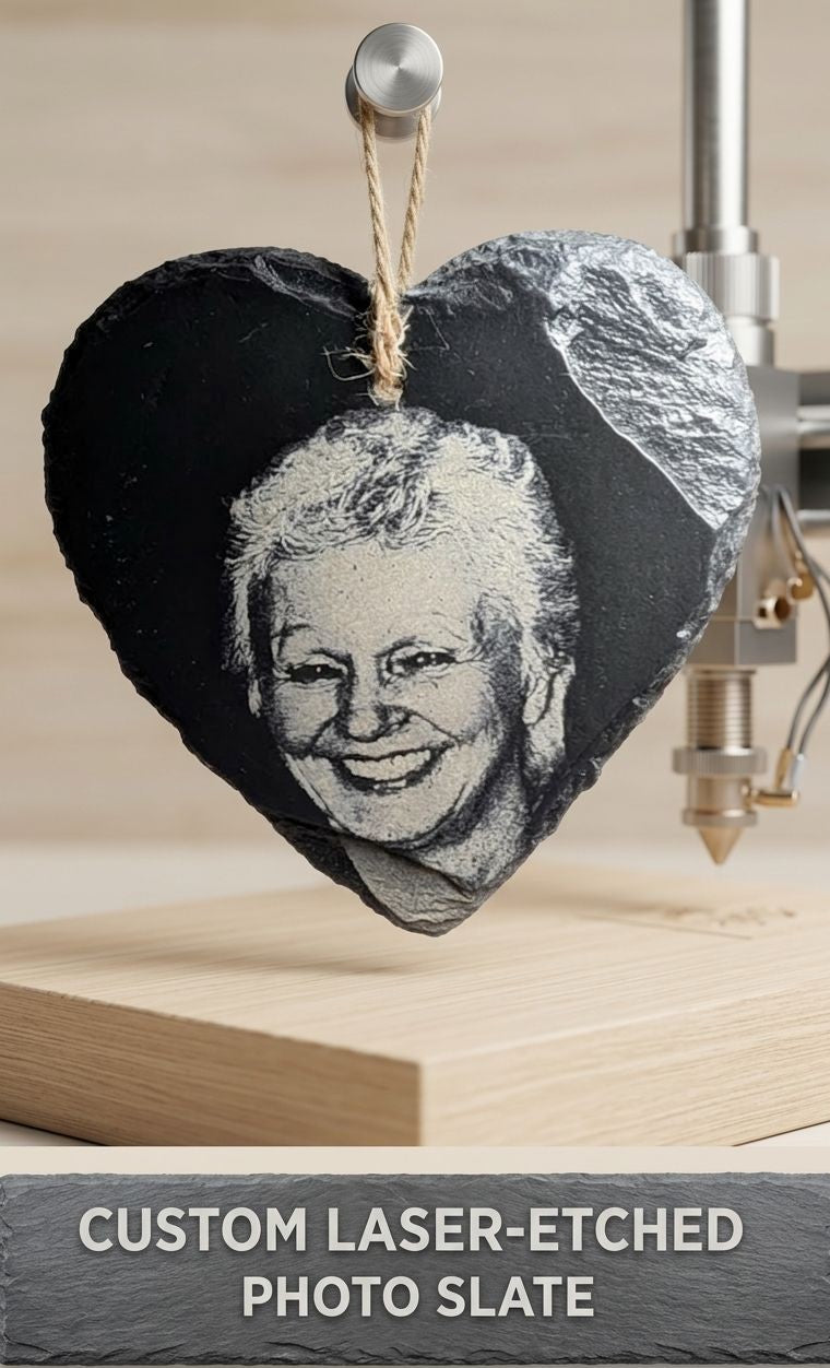 Custom Laser-Etched Photo Slate