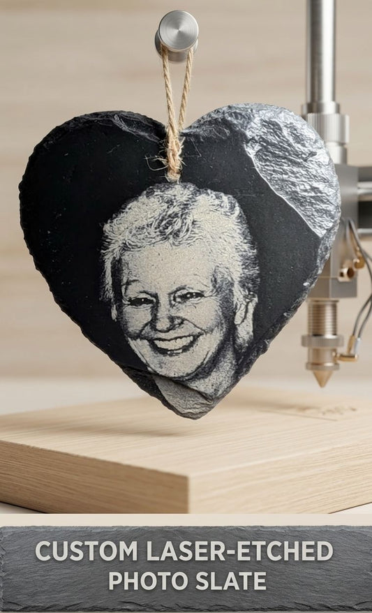 Custom Laser-Etched Photo Slate