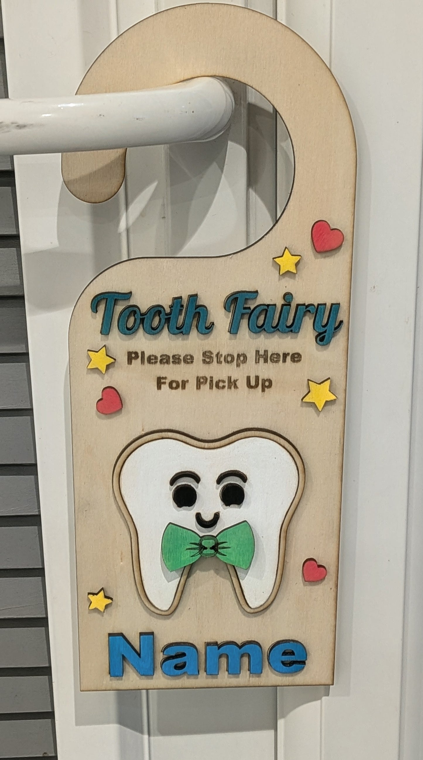 Personalised Tooth Fairy Door Hanger