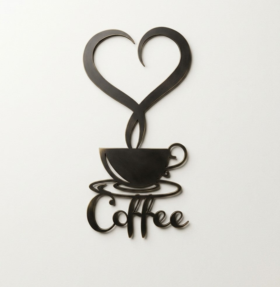 Coffee Love Acrylic Wall Art - Kitchen Decor