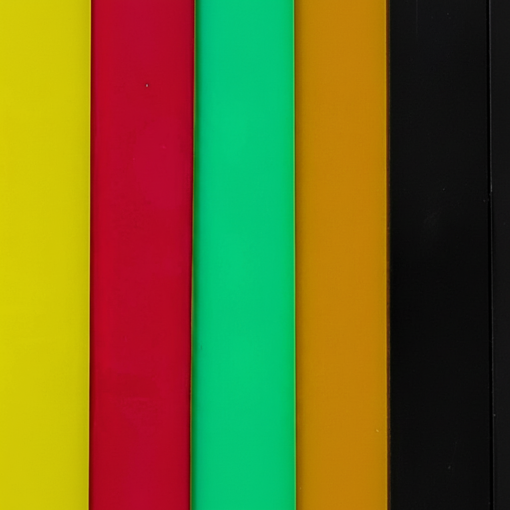 Acrylic Colours with Black