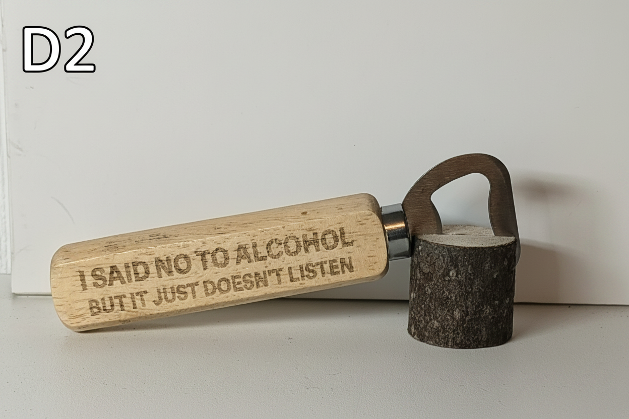 Bottle Opener with D2 label
