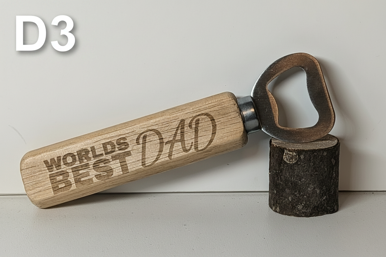 Bottle Opener with D3 label