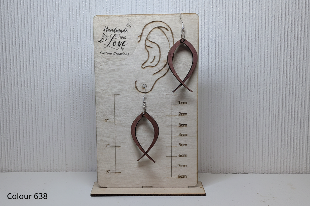 Christian Fish Symbol Earrings - Colour 638