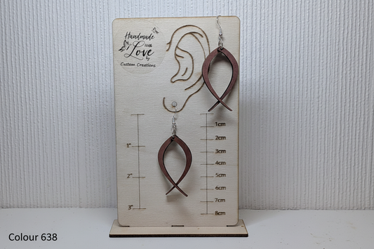 Christian Fish Symbol Earrings - Colour 638