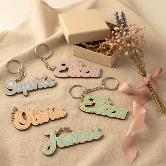 Custom Name Keyring Lifestyle