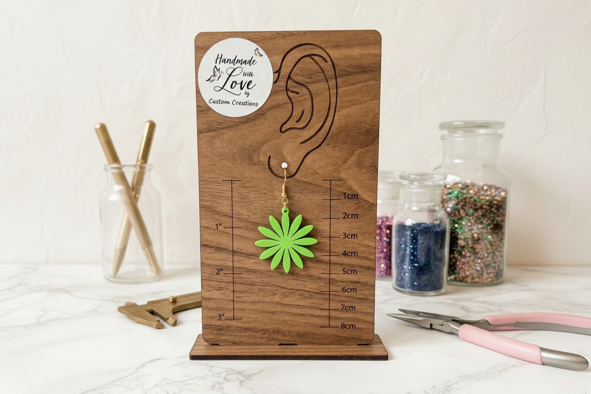 Daisy Earring in Green