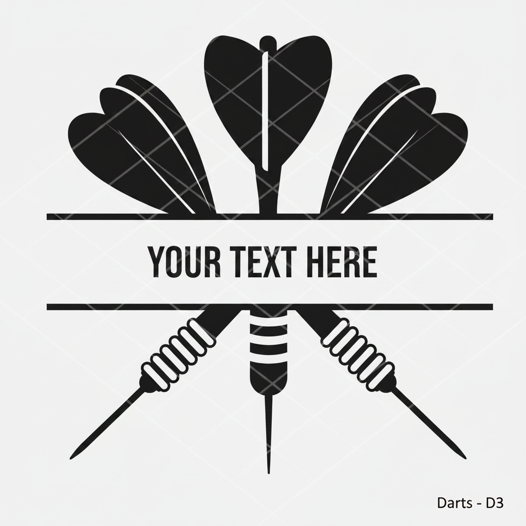 Darts Design D3 with Text