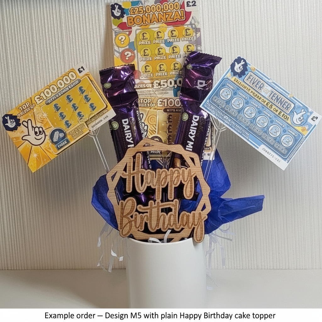 Example order M5 mug bouquet