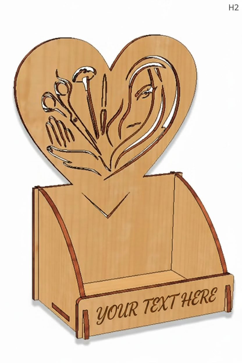 Hair Beauty Salon Card Holder H2 - Your Text Here