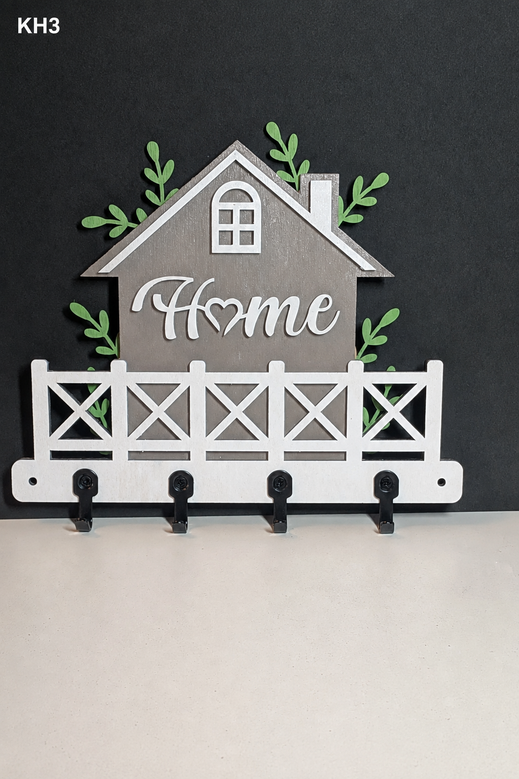 Home key holder with KH3 label at the top left