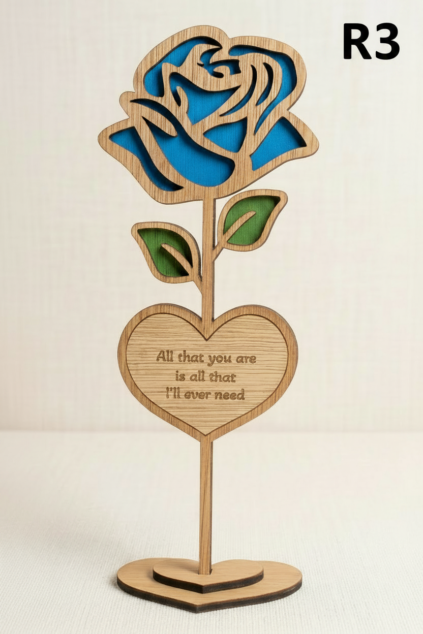 Layered Rose Blue - R3 label
