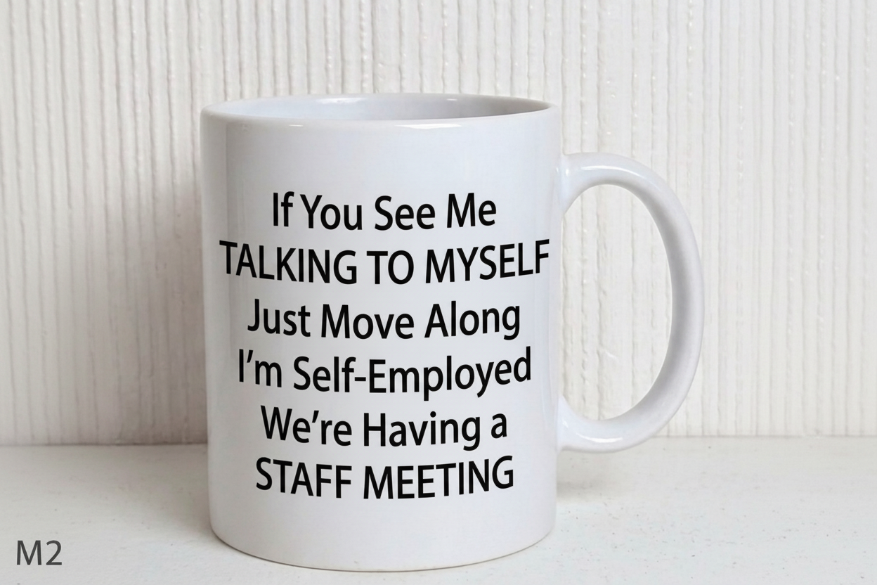 M2 - If You See Me Talking To Myself Mug
