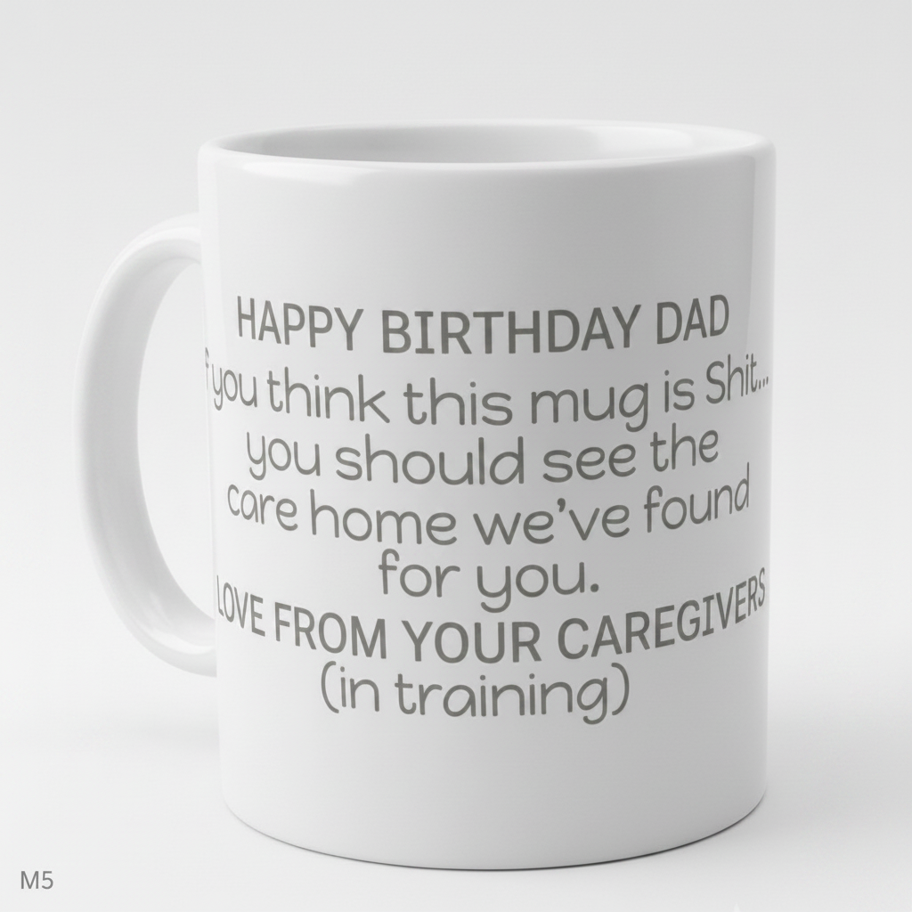 M5 Happy Birthday Dad Mug