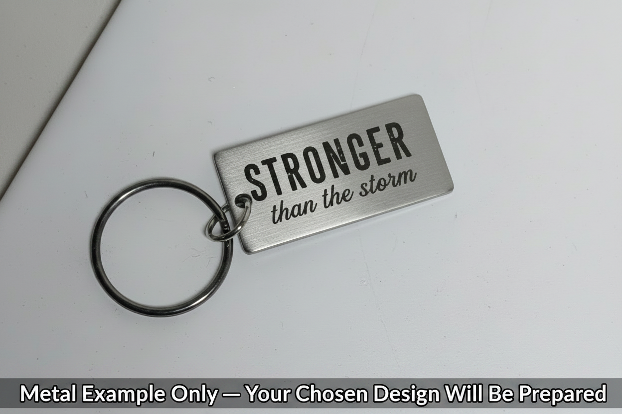 Metal Keychain Example Image