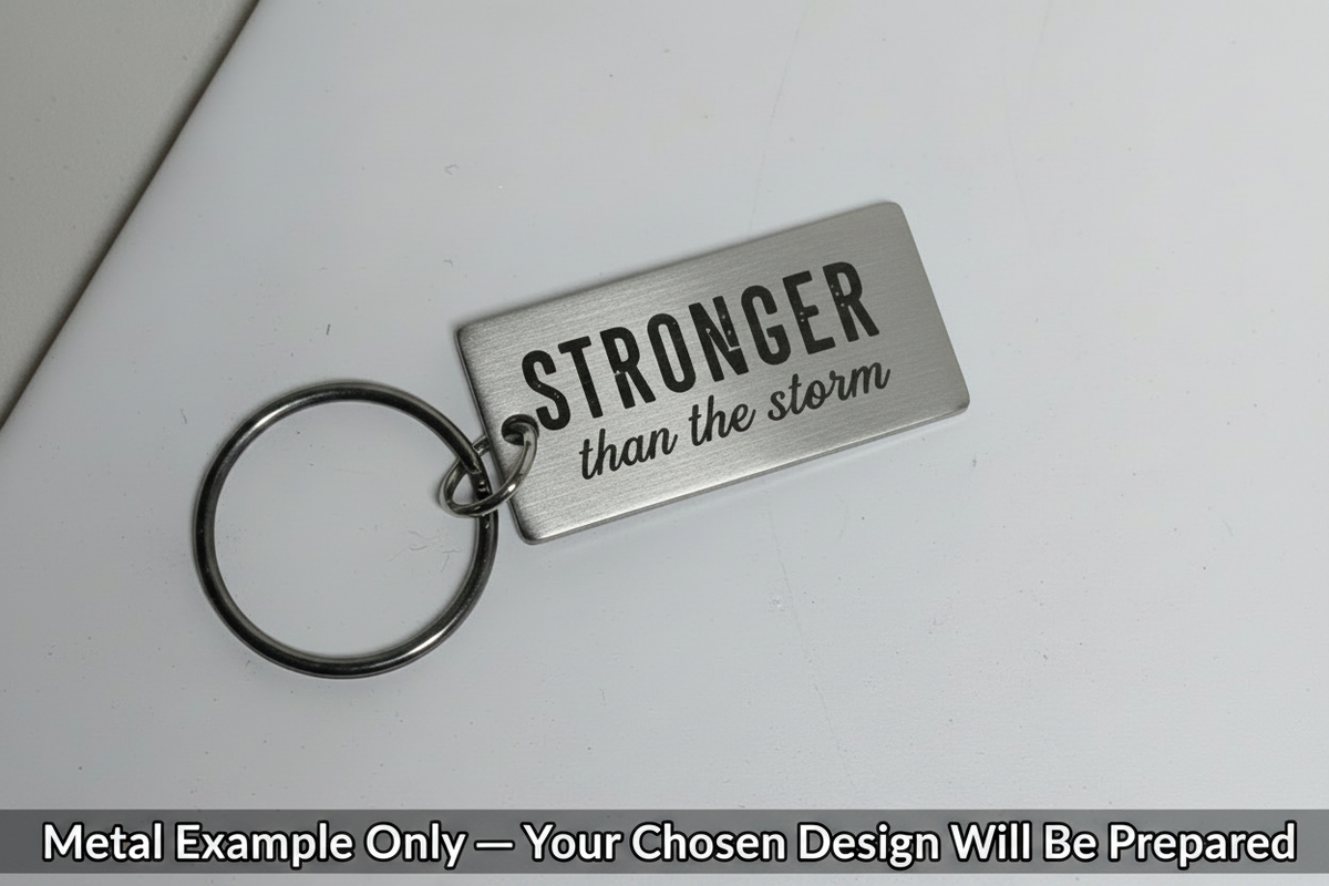 Metal Keychain Example Image