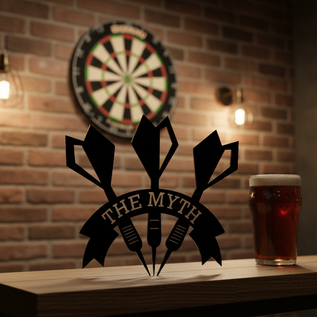 Personalised Darts Sign Lifestyle