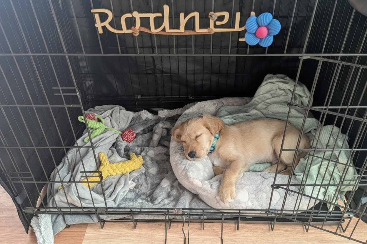 Rodney Natural Wood Crate Sign