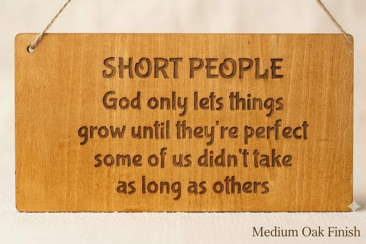 Short People Medium Oak Finish