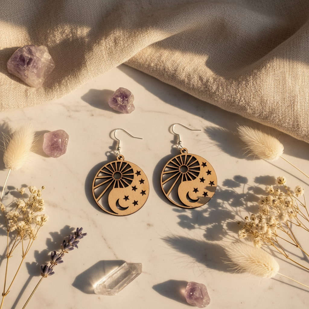 Sun Moon Stars Earrings Lifestyle