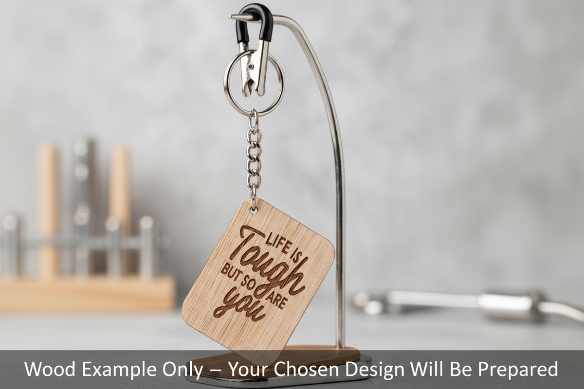 Wood Keychain Example Image